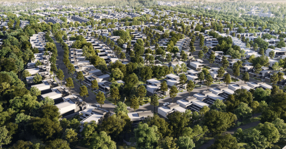 Aerial community view